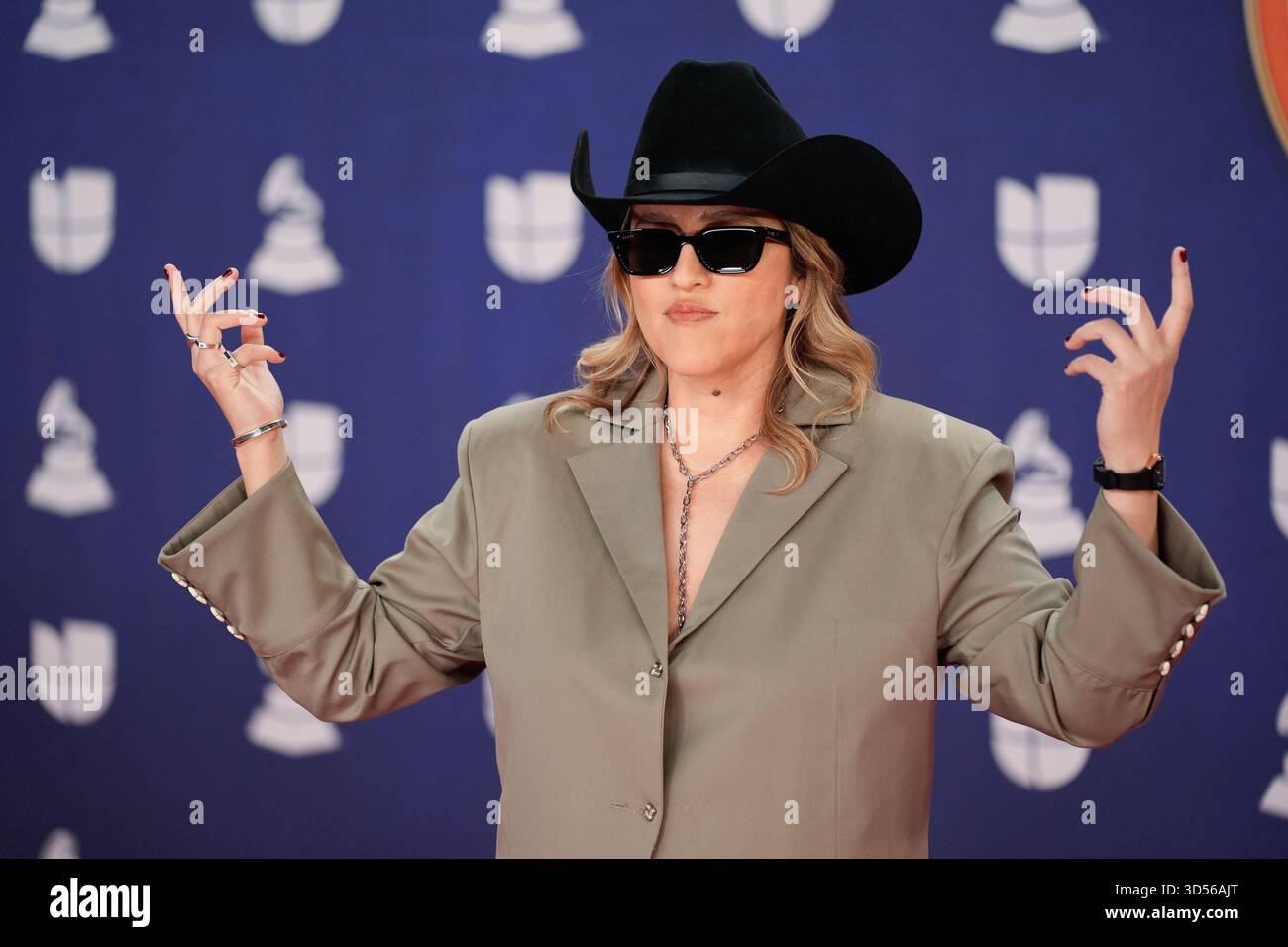 Maria Ruzzi Ruzzi arrives at the 2025 Latin Grammys on Thursday, Nov. 13, 2025, at ...