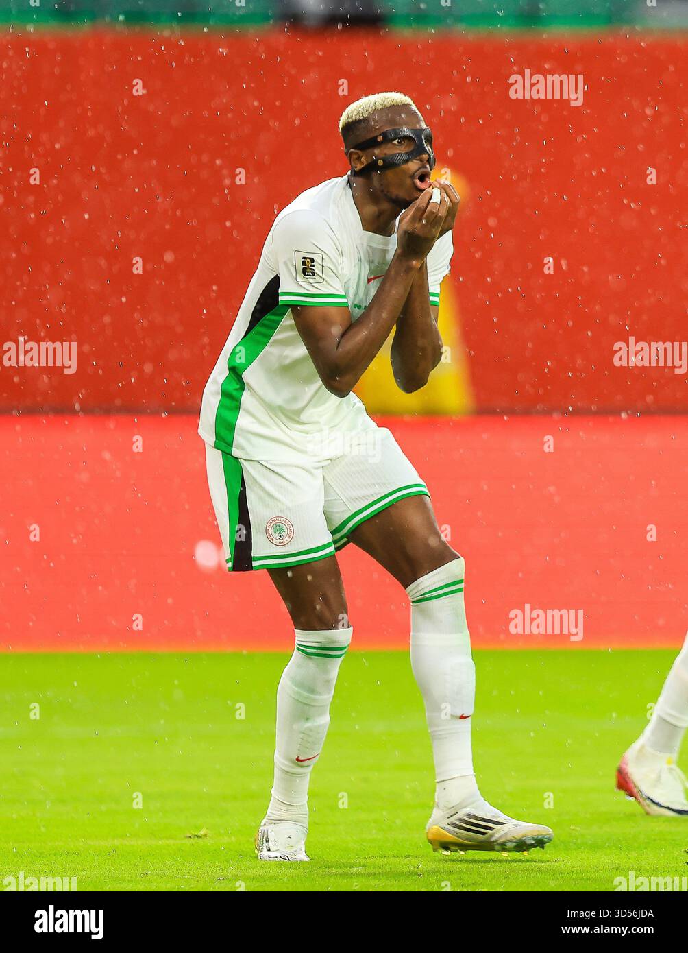 Rabat, Morocco. 13th Nov, 2025, Victor Osimhen in Nigeria vs Gabon ...