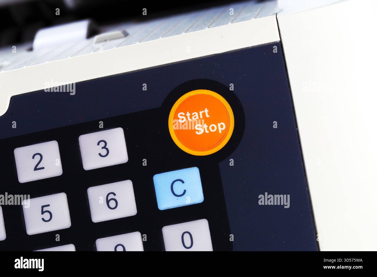Control panel features start stop button for device operation in modern ...