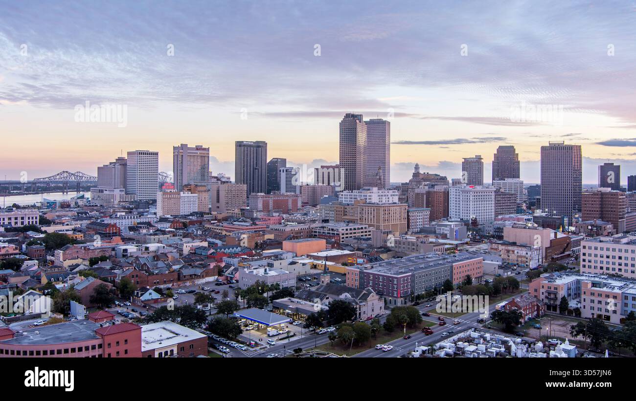 Aerial drone shot downtown la hi-res stock photography and images - Alamy
