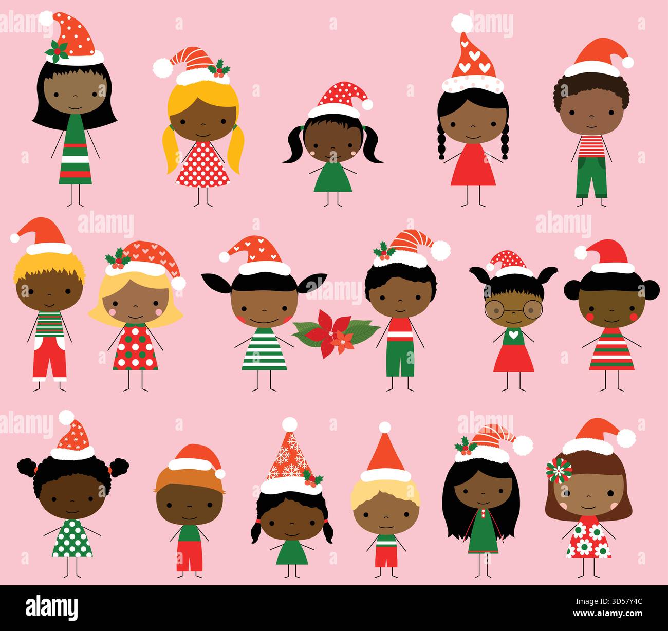 african american girl elf santa claus helper merry christmas holiday happy  new year concept female cartoon character full length flat Stock Vector  Image \u0026 Art - Alamy, image size:1300x1228