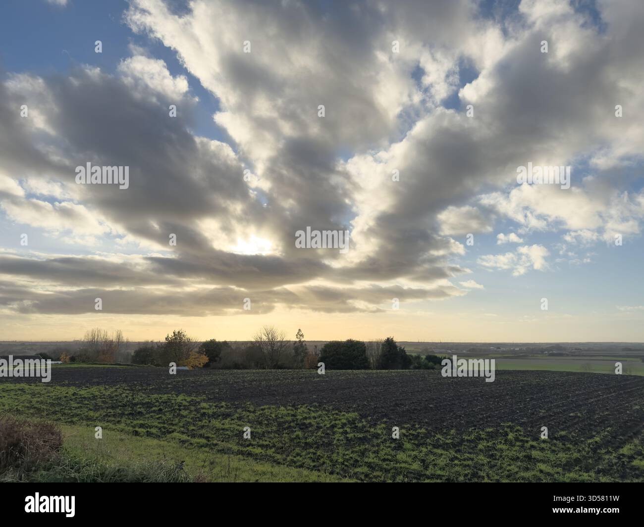 Autumn scene in Ormskirk West Lancashire UK - Smartphone Captured Stock Image