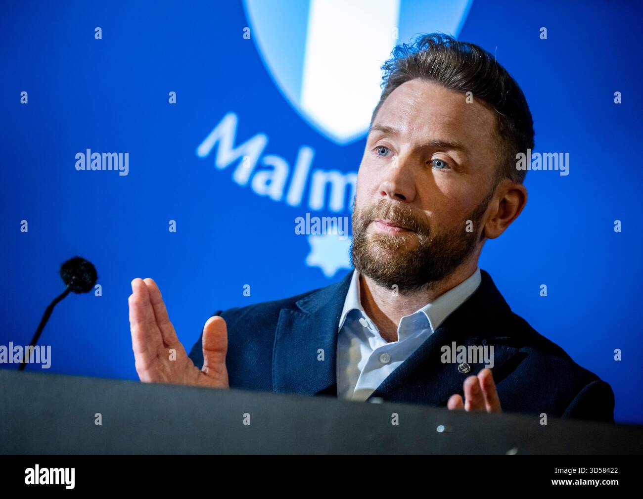 MALMÖ 2025-11-14Jimmy Rosengren was presented at a press conference at ...