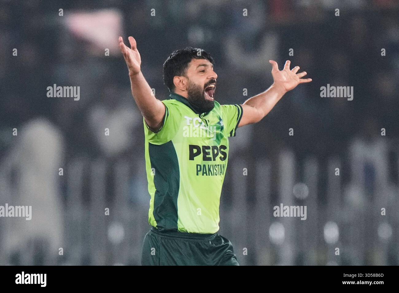 Pakistan's Haris Rauf appeals successful LBW out of Sri Lanka's ...