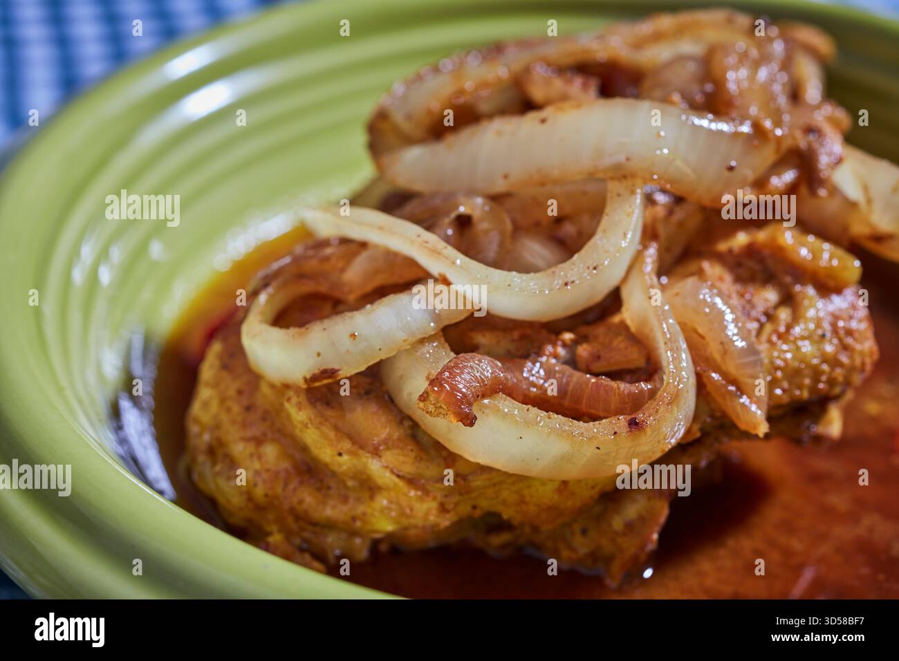 Chicken Yassa, a favorite dish in The Gambia, Africa Stock Photo