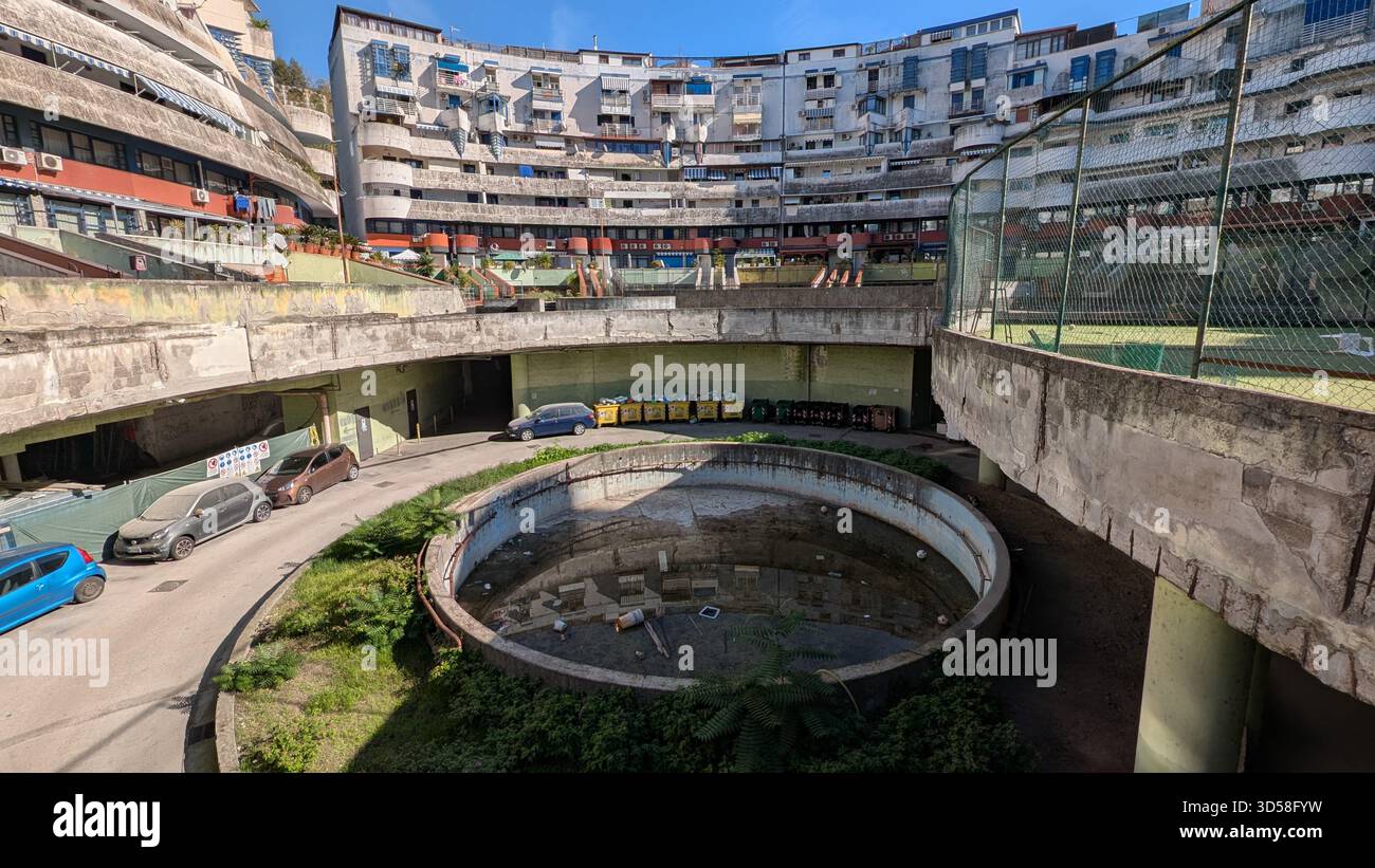 Piazza Complex 11-06-2025.Piazza Grande, Naples,Italy.Aldo Rossi’s brutalist housing ...