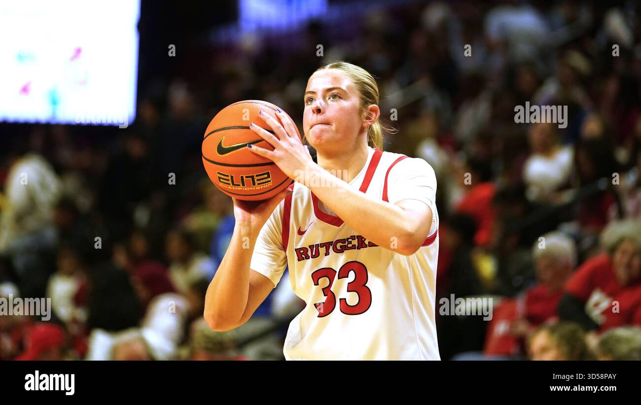 Rutgers guard Kennedy Brandt (33) during an NCAA basketball game ...