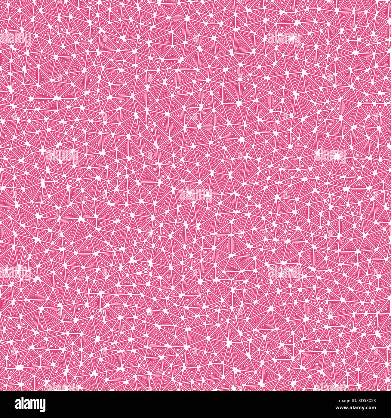 Abstract mosaic background featuring multiple repeated inner triangles. Small triangle size, solid color style, and a seamless pattern. Stock Vector