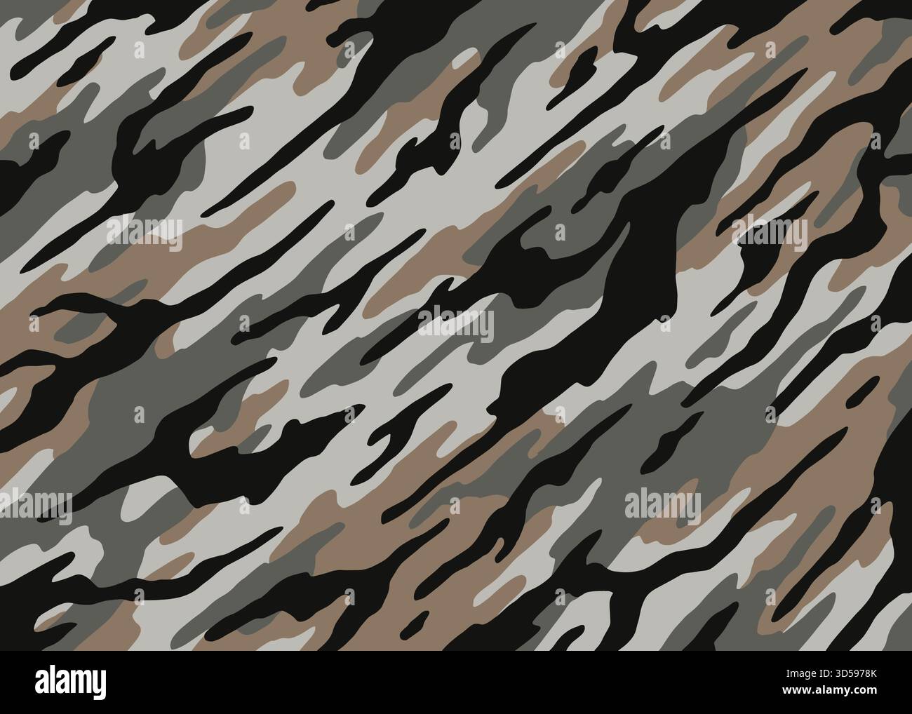 Abstract Desert camouflage pattern background. Vector illustration art backdrop Stock Vector