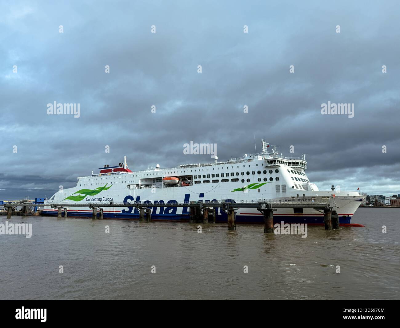 Stena Line Ferry, Birkenhead, Merseyside, England, UK. - Smartphone Captured Stock Image