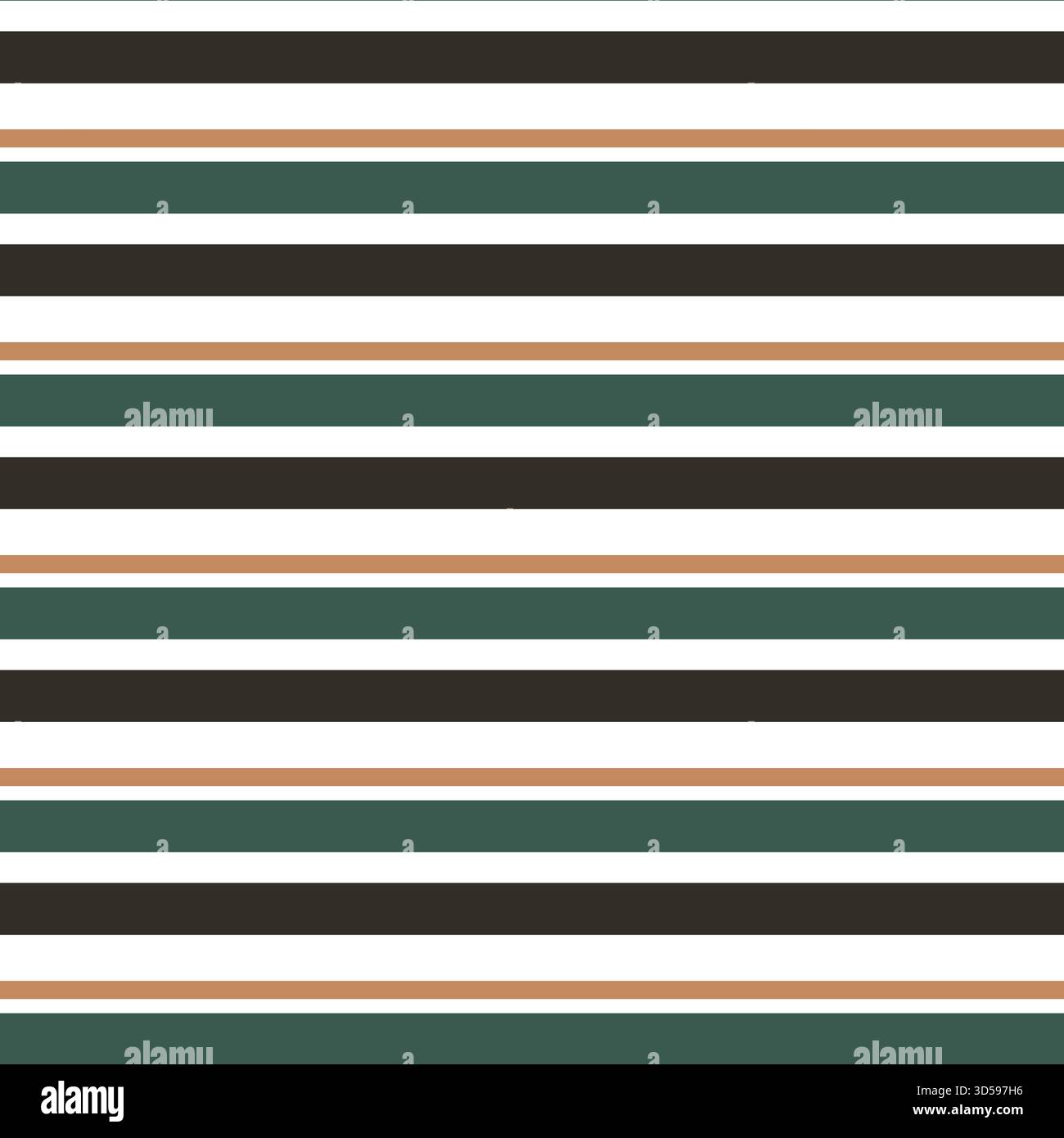 Stripes Horizontal Seamless Pattern Design With Vintage Color Stock Vector