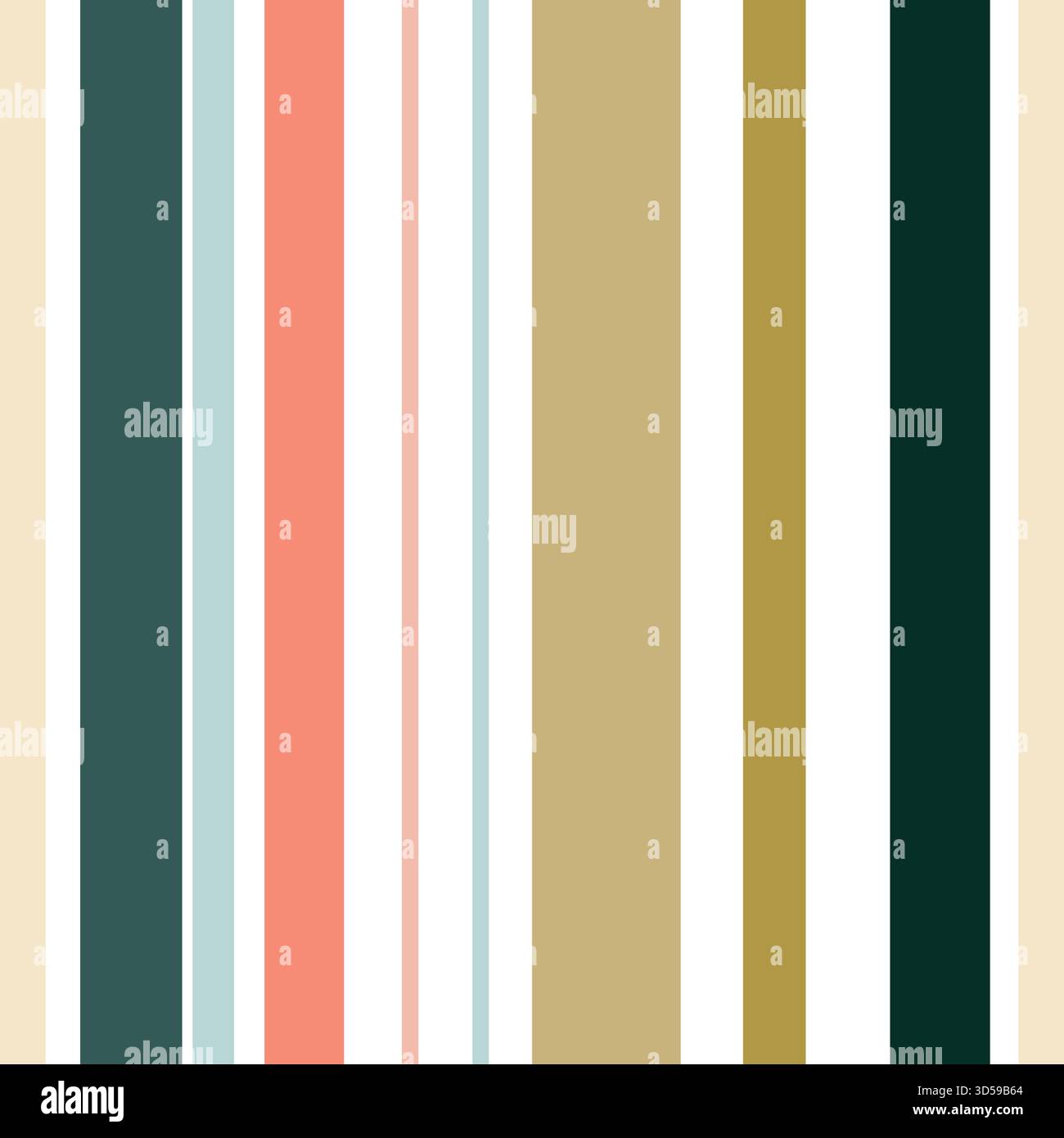 Stripes Vintage Seamless Pattern Design Stock Vector