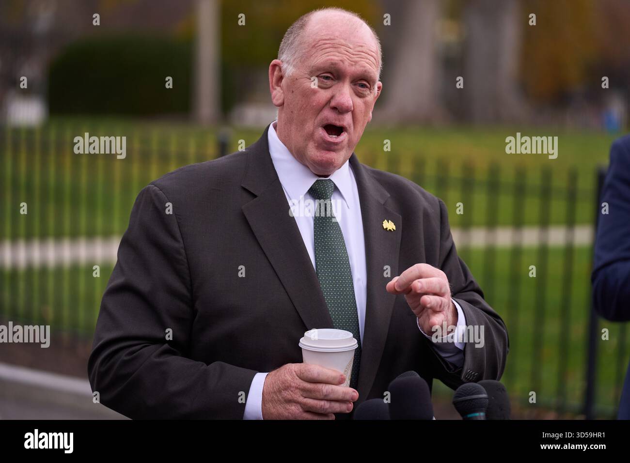 White House border czar Tom Homan speaks with reporters at the White ...