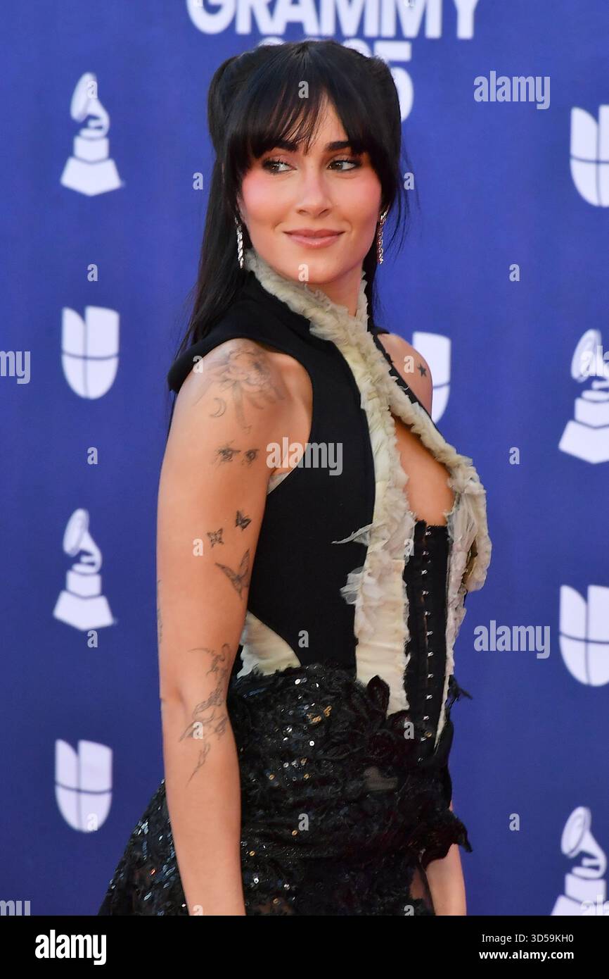 Aitana Ocaña Morales attends The 26th Annual Latin GRAMMY Awards at MGM ...
