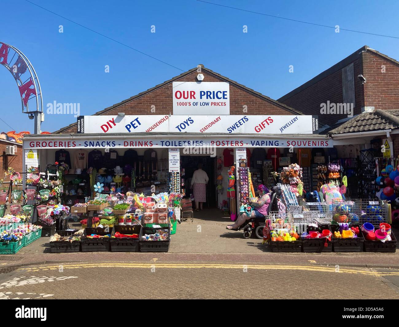 A  general gift store in Hemsby near Great Yarmouth in Norfolk - Smartphone Captured Stock Image