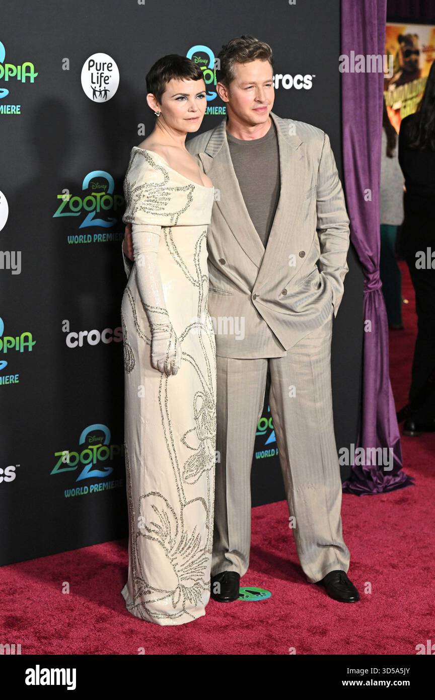 WORLD RECEIVERS ヒルマ・アフ・クリント　ジョージアナ・ホートン Ginnifer Goodwin with husband Josh Dallas at the world premiere of