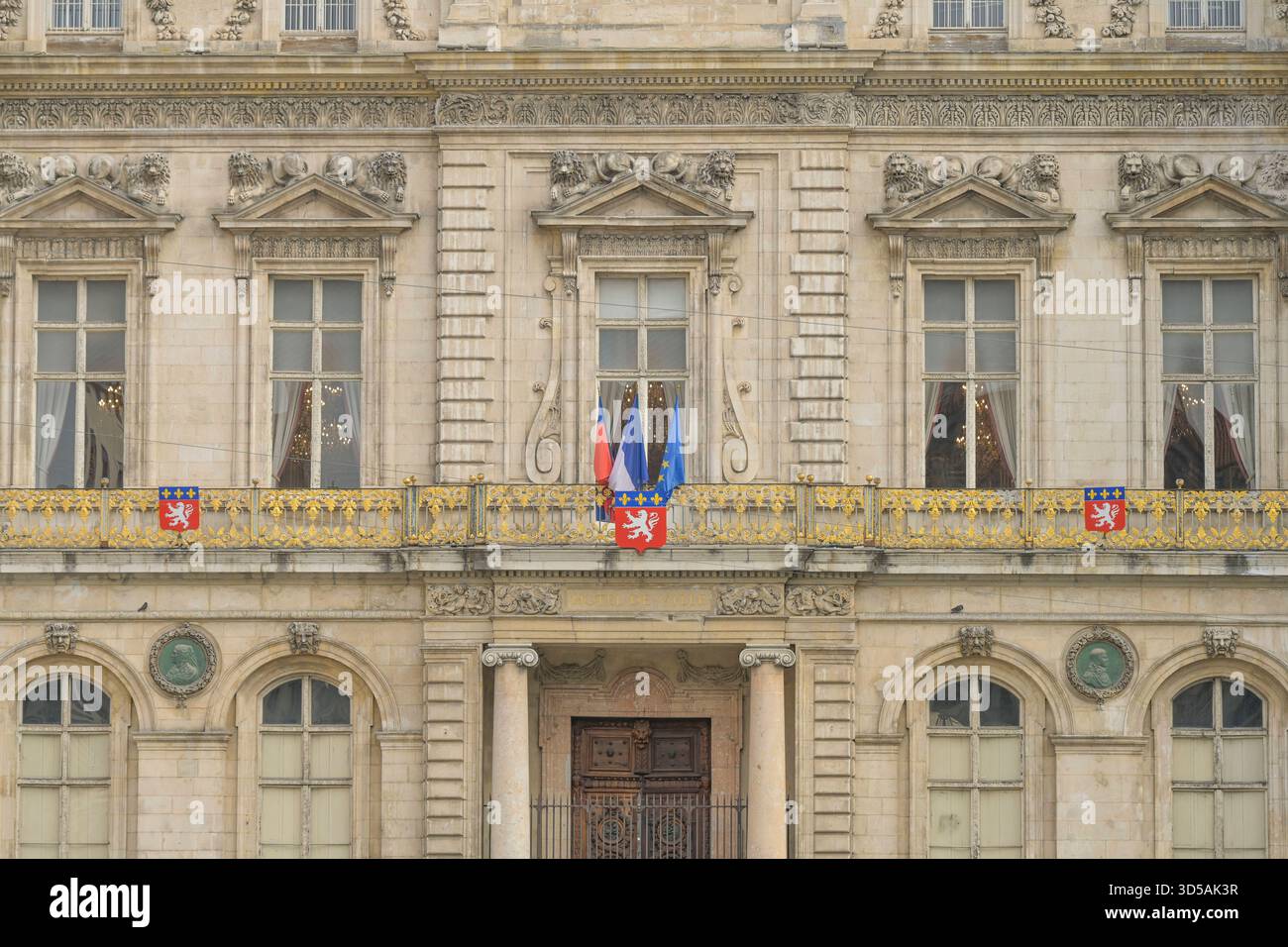 Rathaus, Hotel de Ville de Lyon, Place des Terreaux, Altstadt, Lyon ...