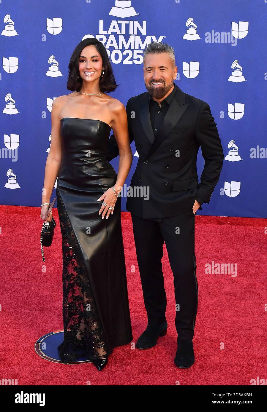 Karla Bernal, Jorge Bernal attend The 26th Annual Latin GRAMMY Awards at MGM Grand Garden Arena on November 13, 2025 in Las Vegas, Nevada. Photo: Casey Flanigan/imageSPACE/MediaPunch Stock Photo