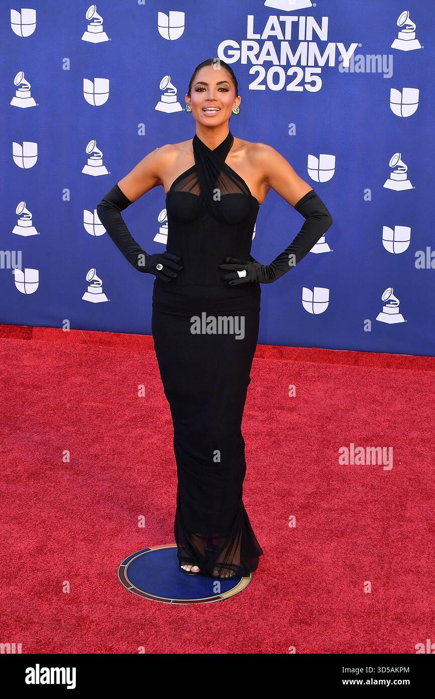 Pamela Silva attends The 26th Annual Latin GRAMMY Awards at MGM Grand Garden Arena on November 13, 2025 in Las Vegas, Nevada. Photo: Casey Flanigan/imageSPACE/MediaPunch Stock Photo