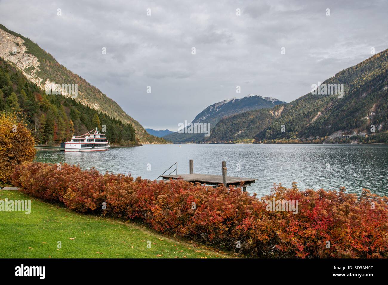 Scholastika, Austria, 25 October 2025:Scenic autumn landscape at Lake ...