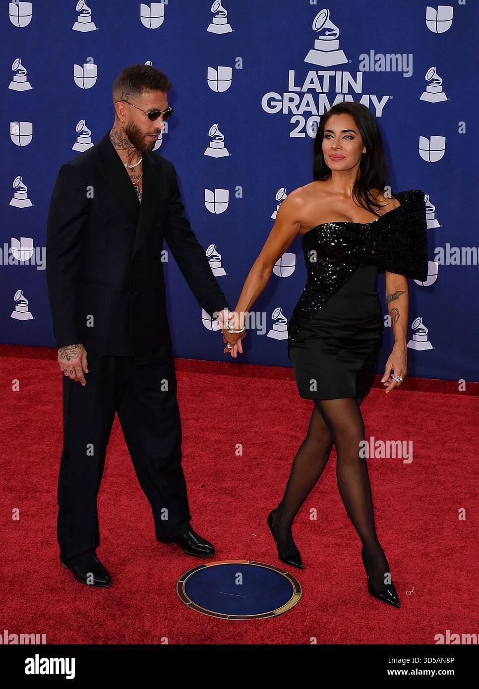 Sergio Ramos, Pilar Rubio attend The 26th Annual Latin GRAMMY Awards at MGM Grand Garden Arena on November 13, 2025 in Las Vegas, Nevada. Photo: Casey Flanigan/imageSPACE/MediaPunch Stock Photo