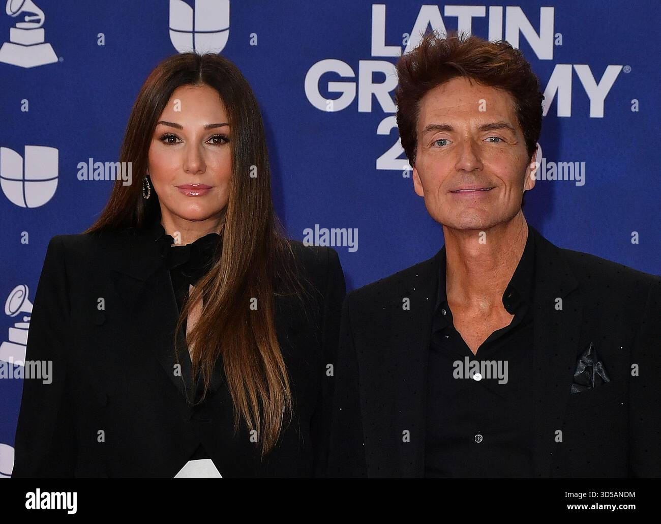 Daisy Fuentes, Richard Marx attend The 26th Annual Latin GRAMMY Awards at MGM Grand Garden Arena on November 13, 2025 in Las Vegas, Nevada. Photo: Casey Flanigan/imageSPACE/MediaPunch Stock Photo