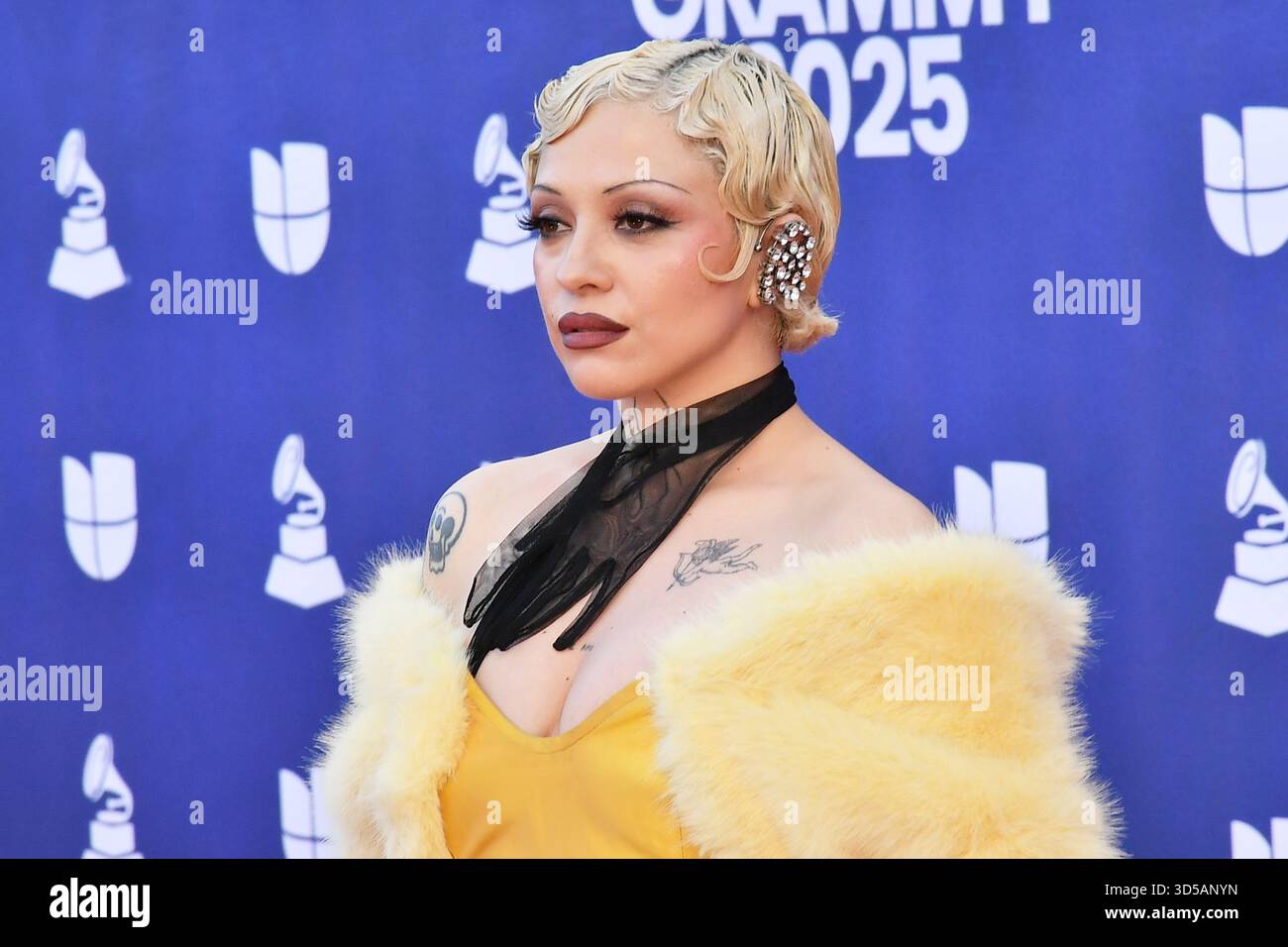Mon Laferte attends The 26th Annual Latin GRAMMY Awards at MGM Grand Garden Arena on November 13, 2025 in Las Vegas, Nevada. Photo: Casey Flanigan/imageSPACE/MediaPunch Stock Photo