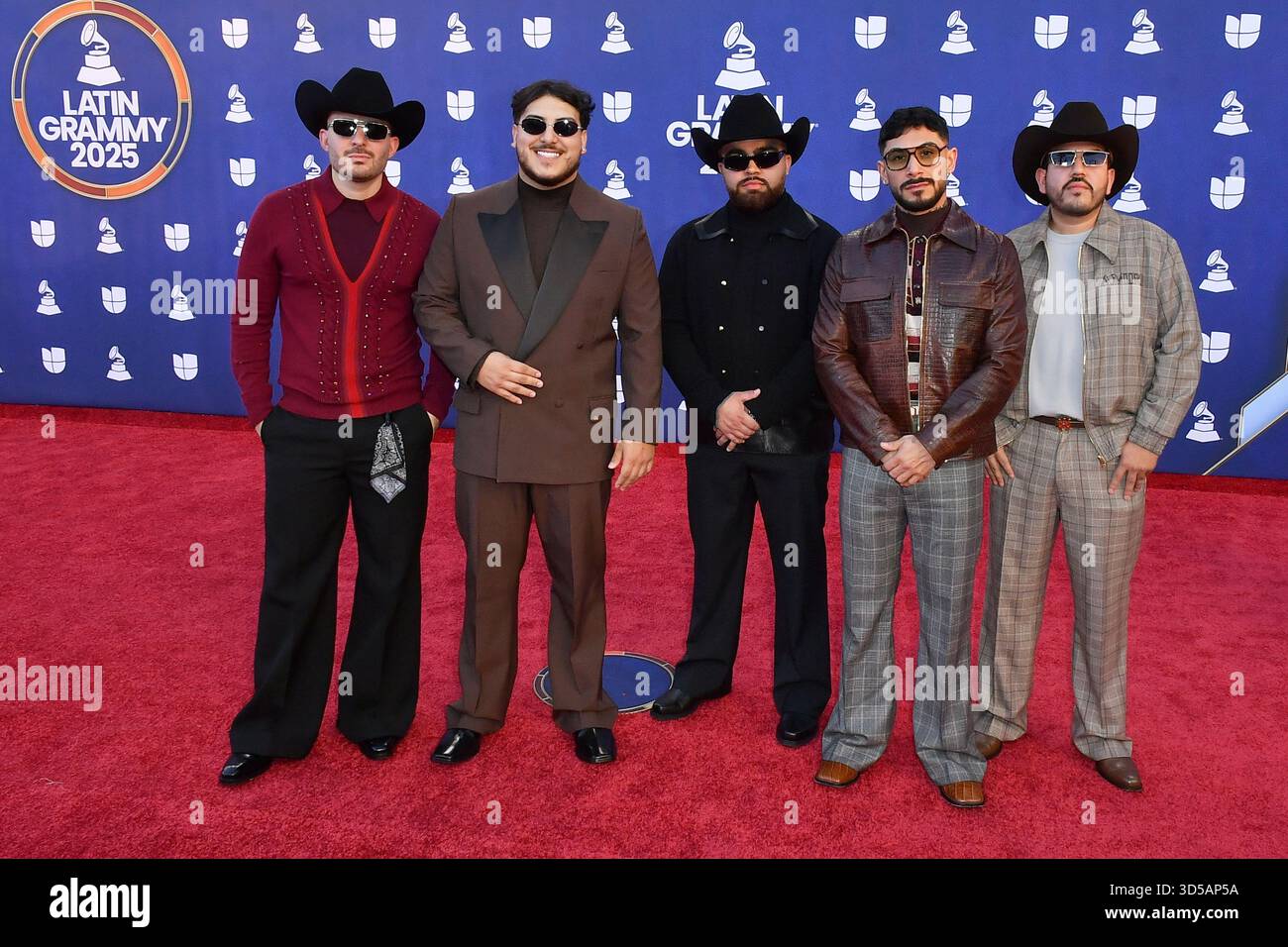 Grupo Frontera attends The 26th Annual Latin GRAMMY Awards at MGM Grand Garden Arena on November 13, 2025 in Las Vegas, Nevada. Photo: Casey Flanigan/imageSPACE/MediaPunch Stock Photo