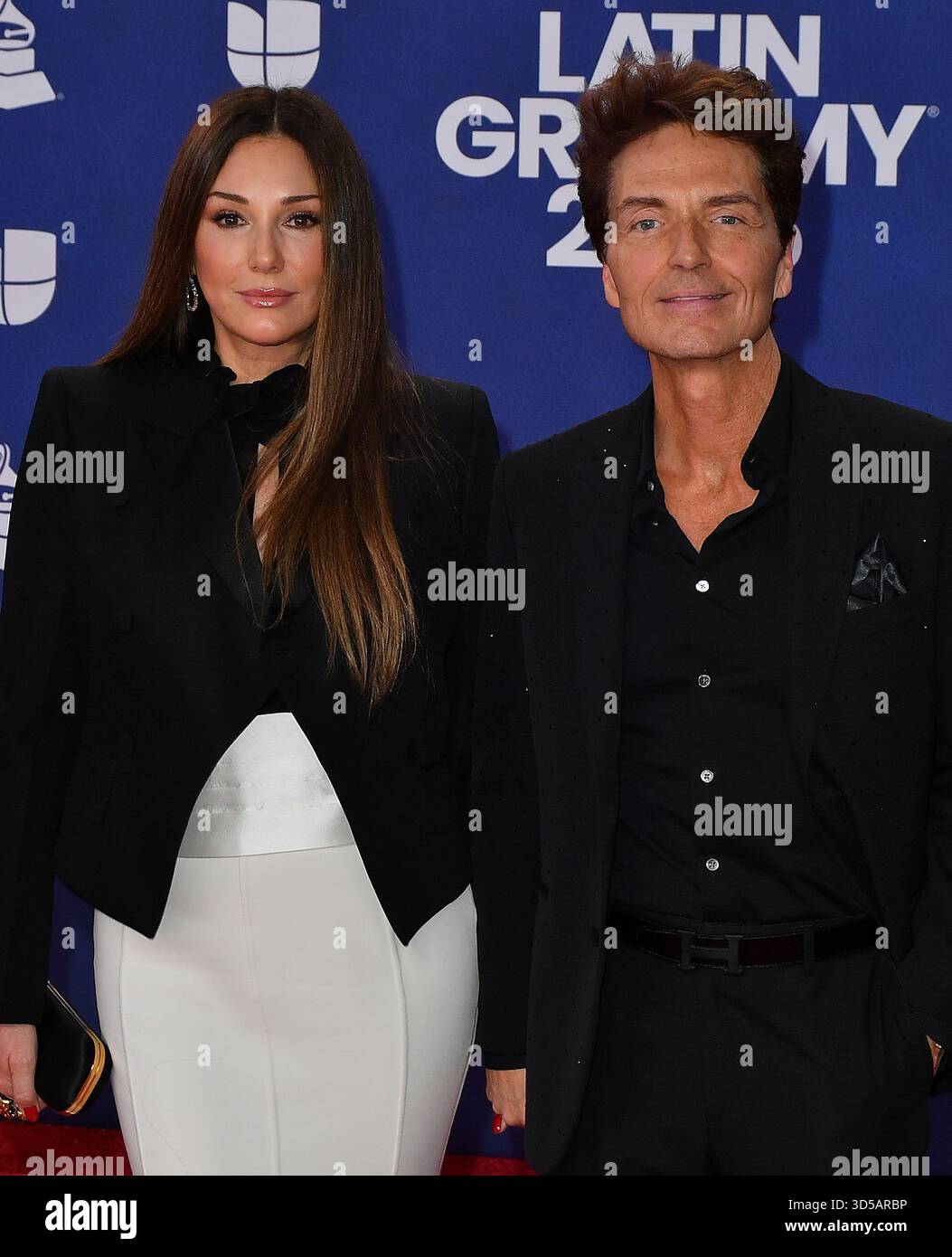 Richard Marx and Daisy Fuentes attend The 26th Annual Latin GRAMMY Awards at MGM Grand Garden Arena on November 13, 2025 in Las Vegas, Nevada. Photo: Casey Flanigan/imageSPACE/MediaPunch Stock Photo