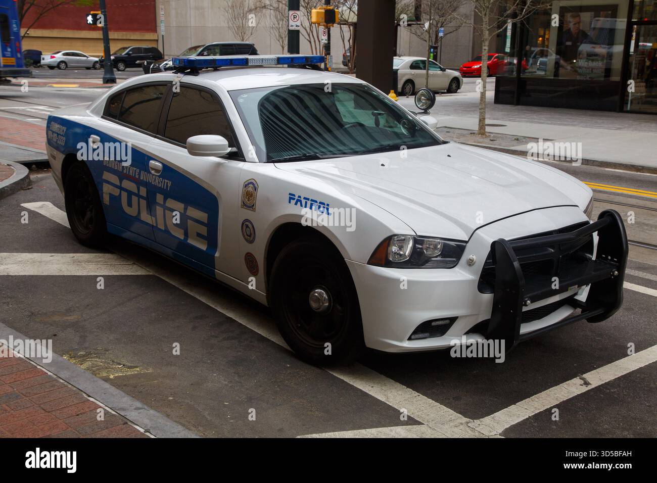 A Spots car police patrol in downtown Atlanta, Georgia, United States ...