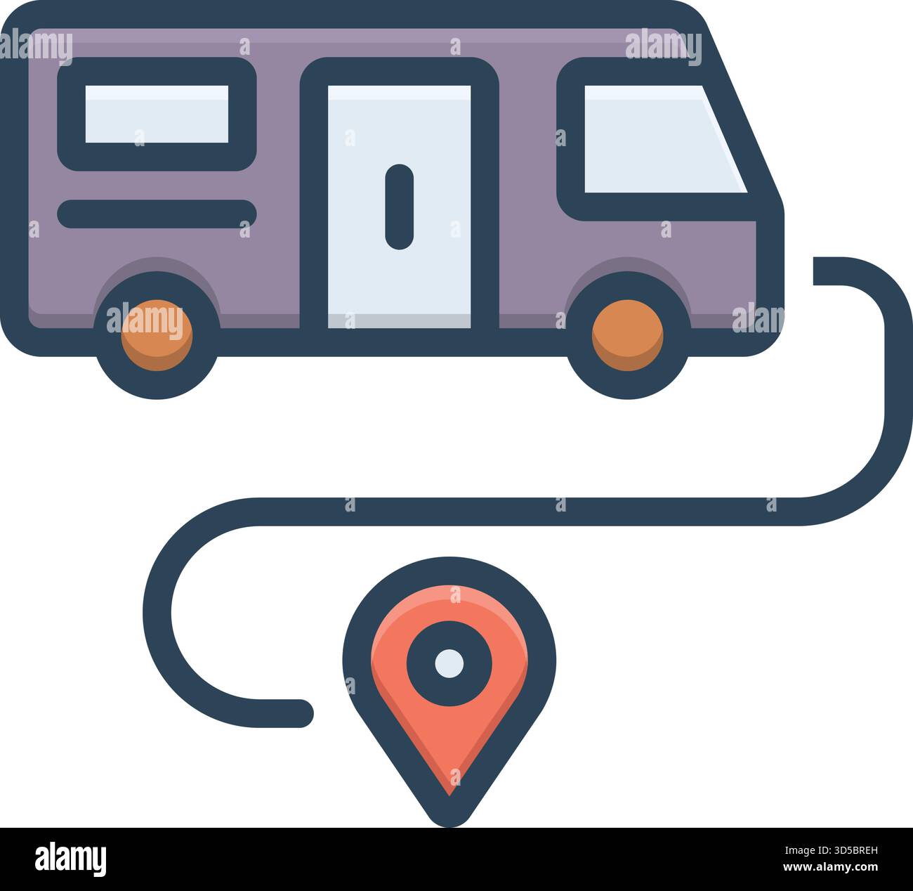 Icon commuter route Cut Out Stock Images & Pictures - Alamy