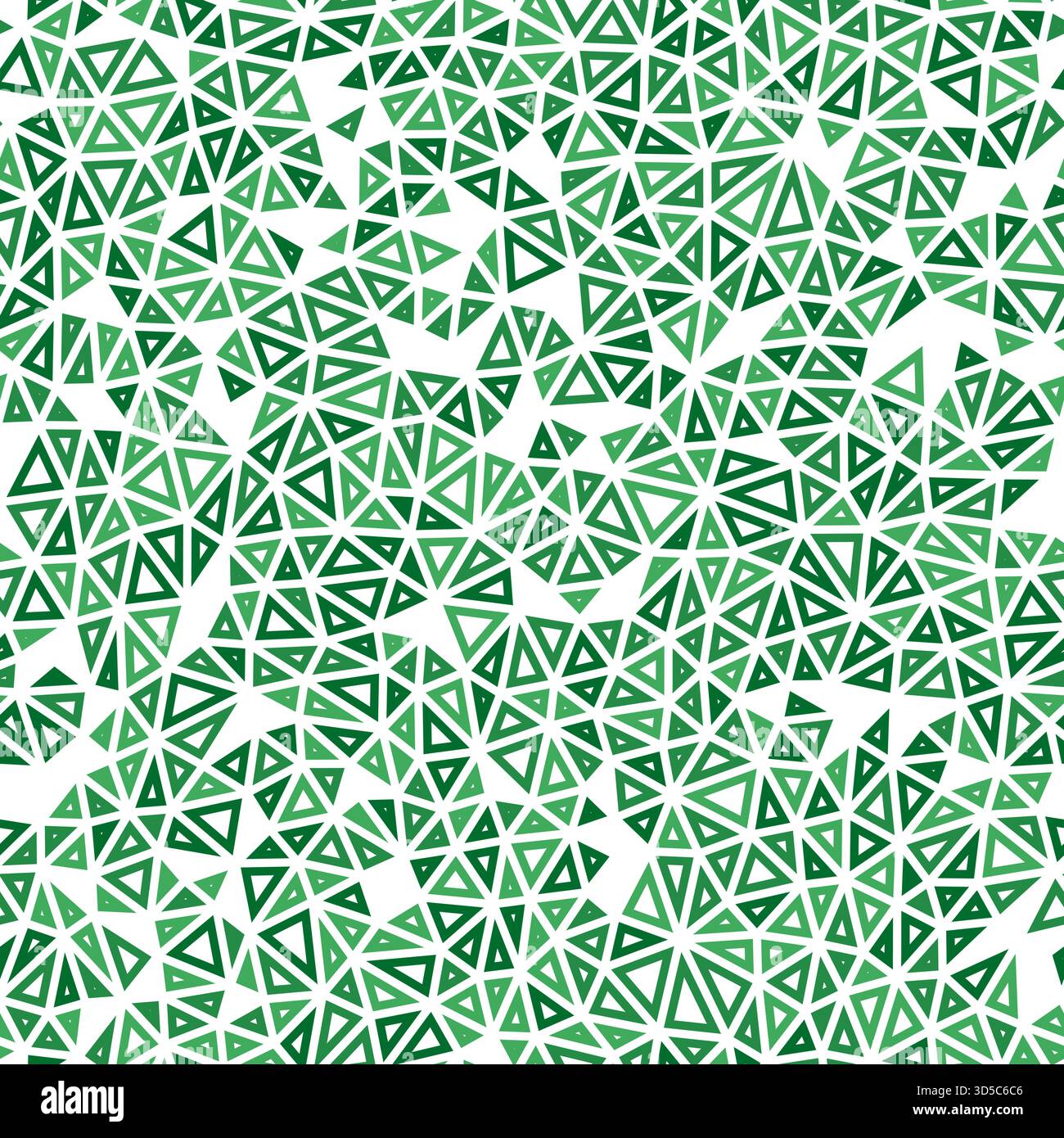 Vector seamless pattern. Tiny triangles size. Monotone style. Geometric shapes outlined. Repeatable pattern. Fresh Foliage. Trending vector tiles. Stock Vector