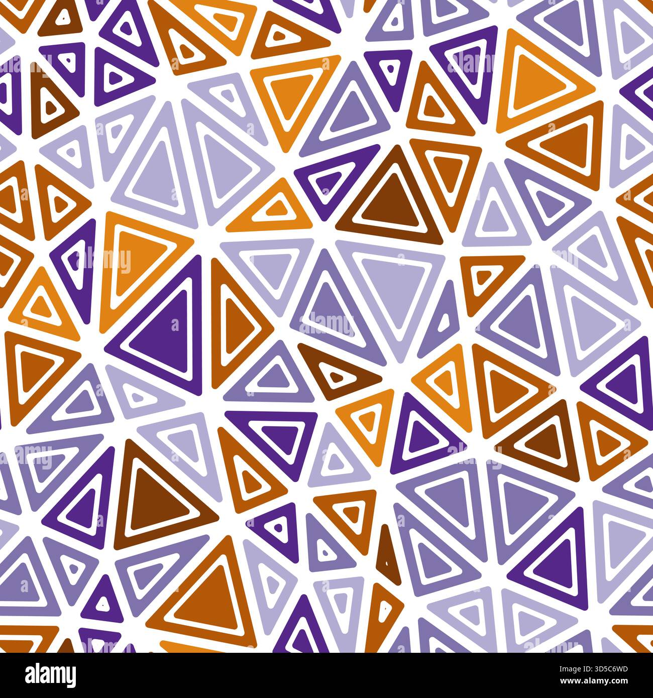 Minimal geometric background. Rounded solid shapes in frames. Medium triangle size. Multiple colors style. Repeatable pattern. Awesome vector tiles. Stock Vector