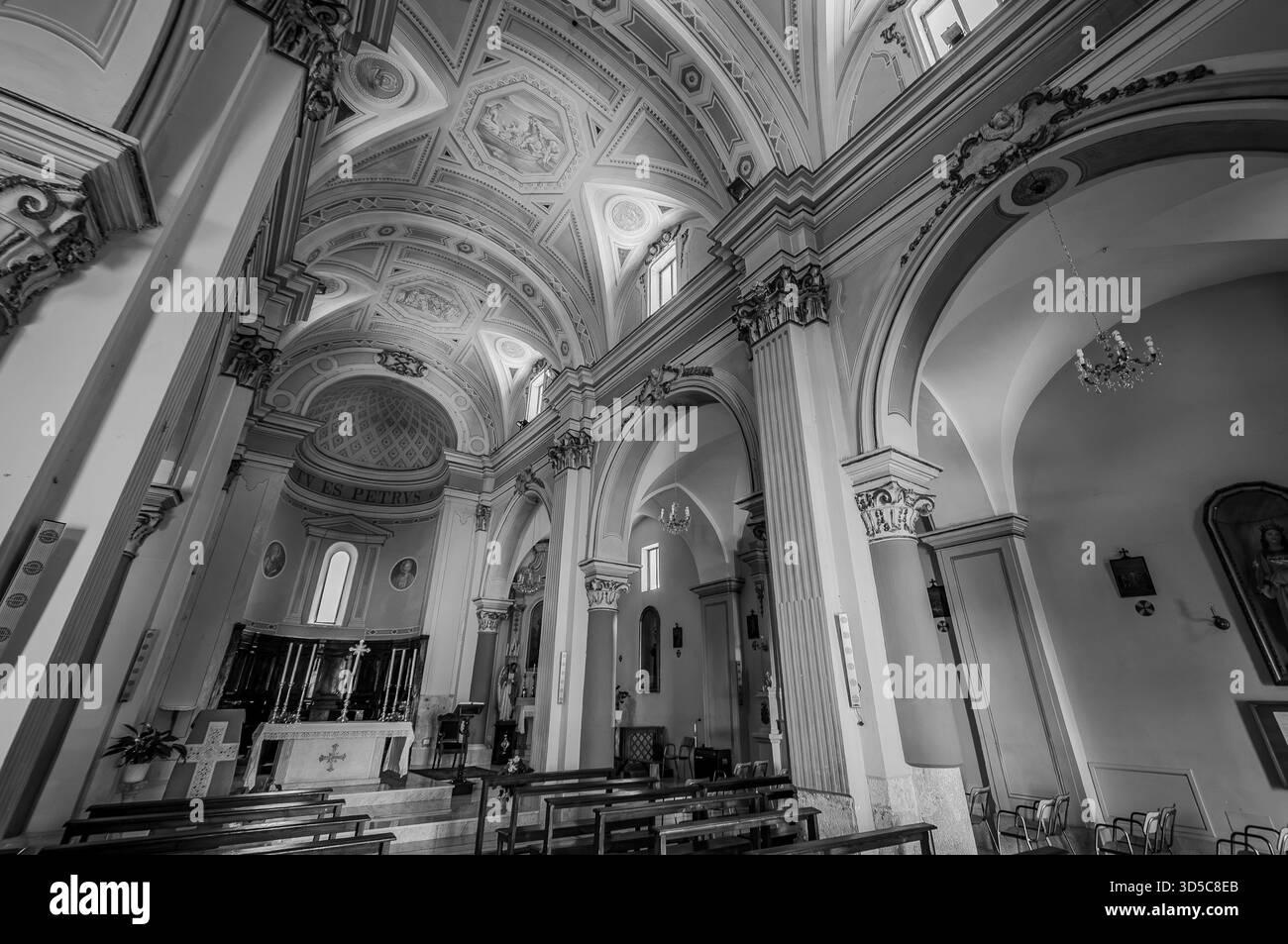 The Church of St. Peter the Apostle is located near the castle, in the highest part of the historic center. The first historical reference we have dat - Stock Image