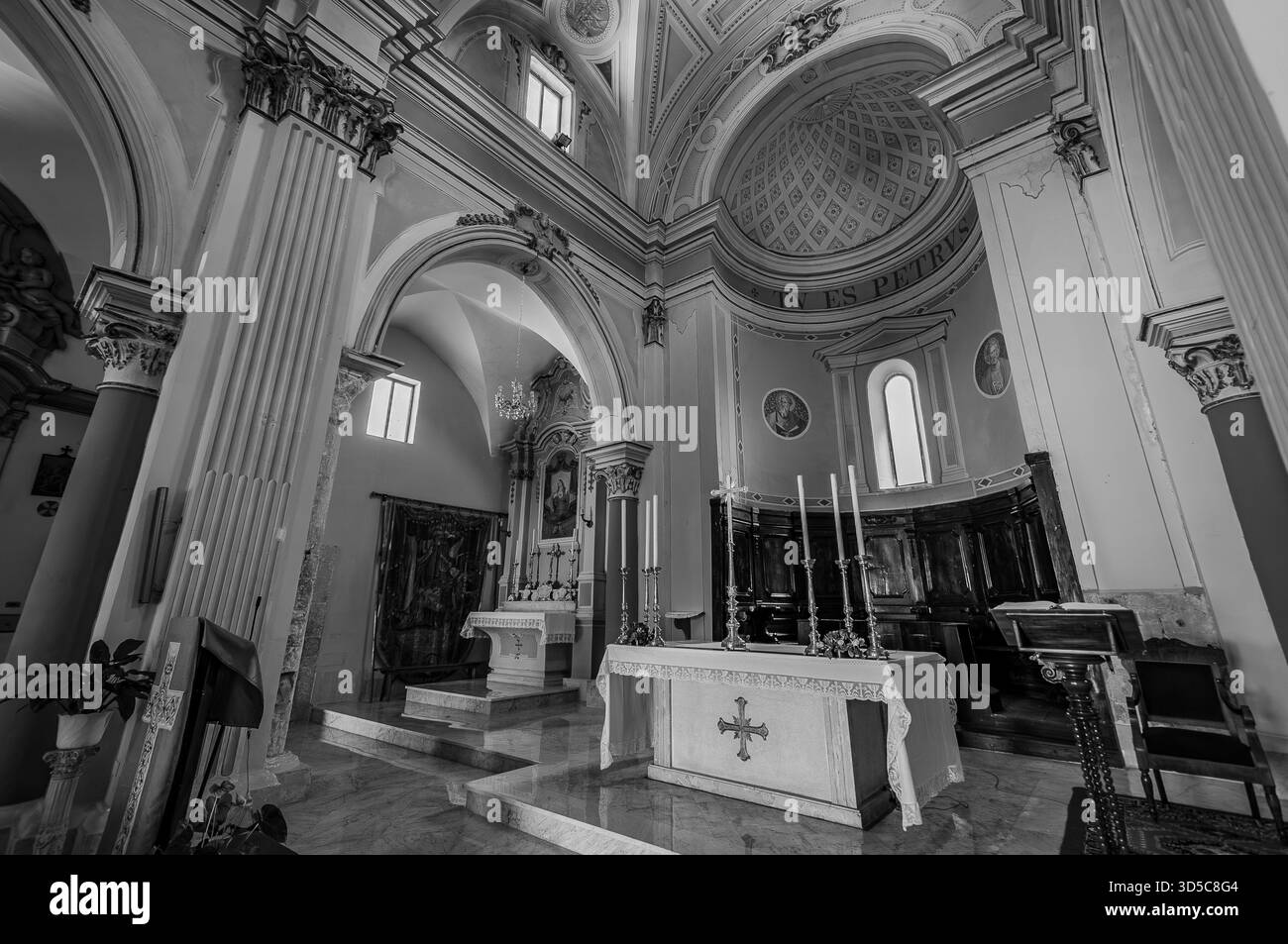 The Church of St. Peter the Apostle is located near the castle, in the highest part of the historic center. The first historical reference we have dat - Stock Image