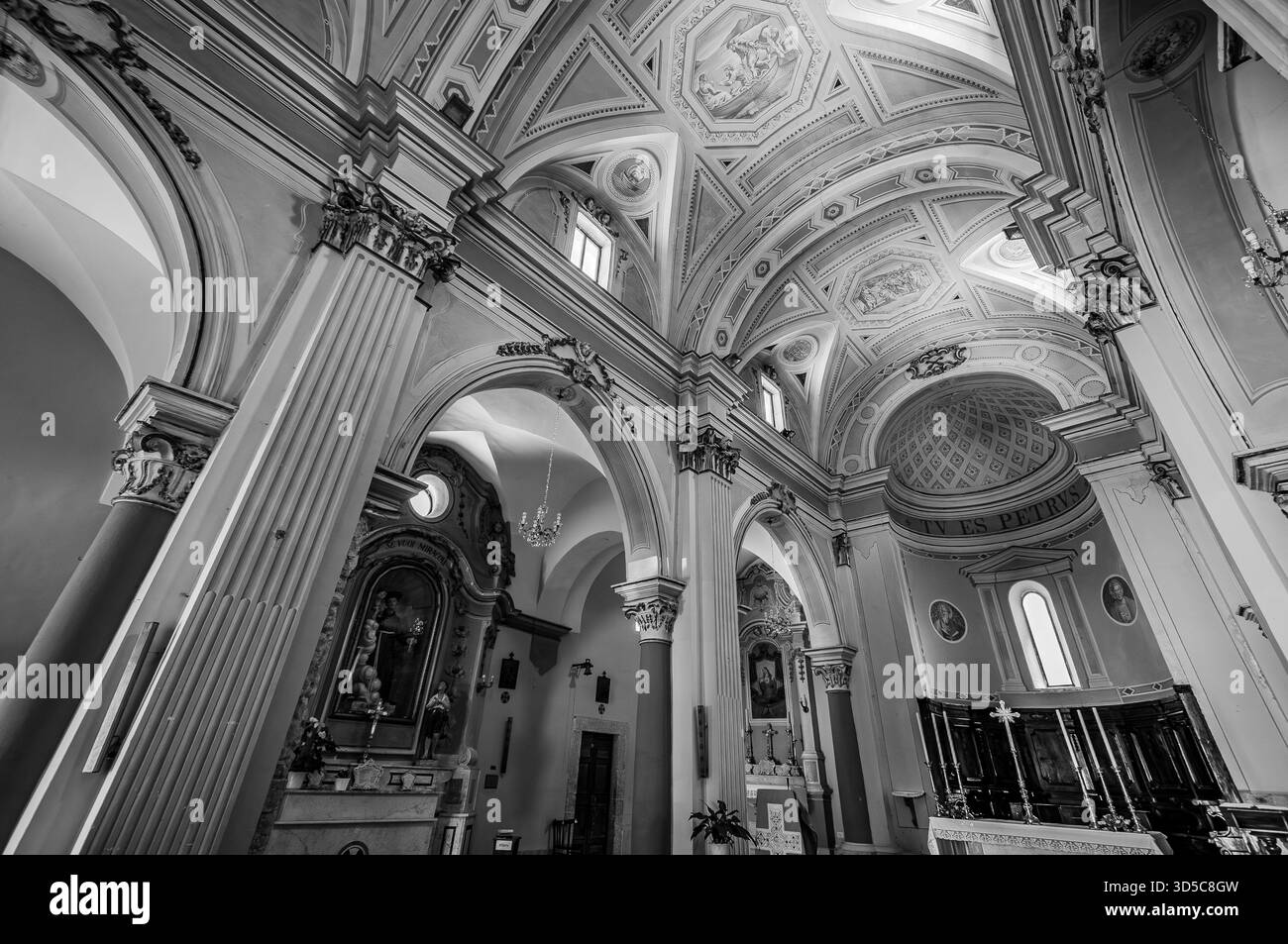 The Church of St. Peter the Apostle is located near the castle, in the highest part of the historic center. The first historical reference we have dat - Stock Image