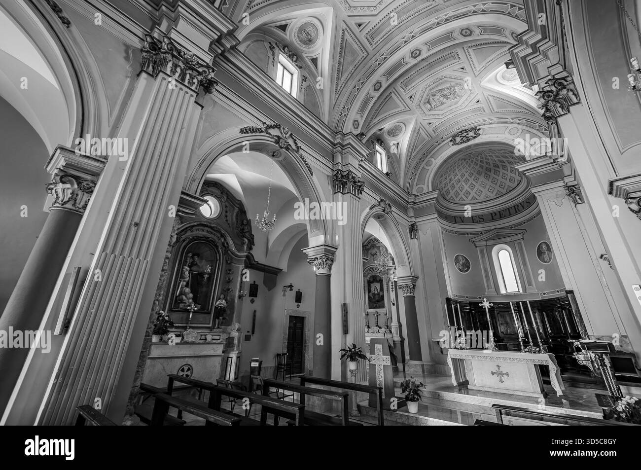 The Church of St. Peter the Apostle is located near the castle, in the highest part of the historic center. The first historical reference we have dat - Stock Image