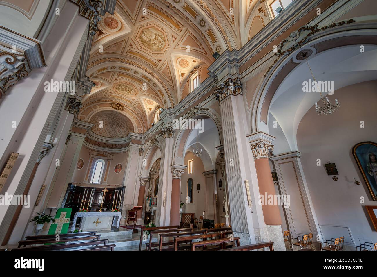 The Church of St. Peter the Apostle is located near the castle, in the highest part of the historic center. The first historical reference we have dat - Stock Image