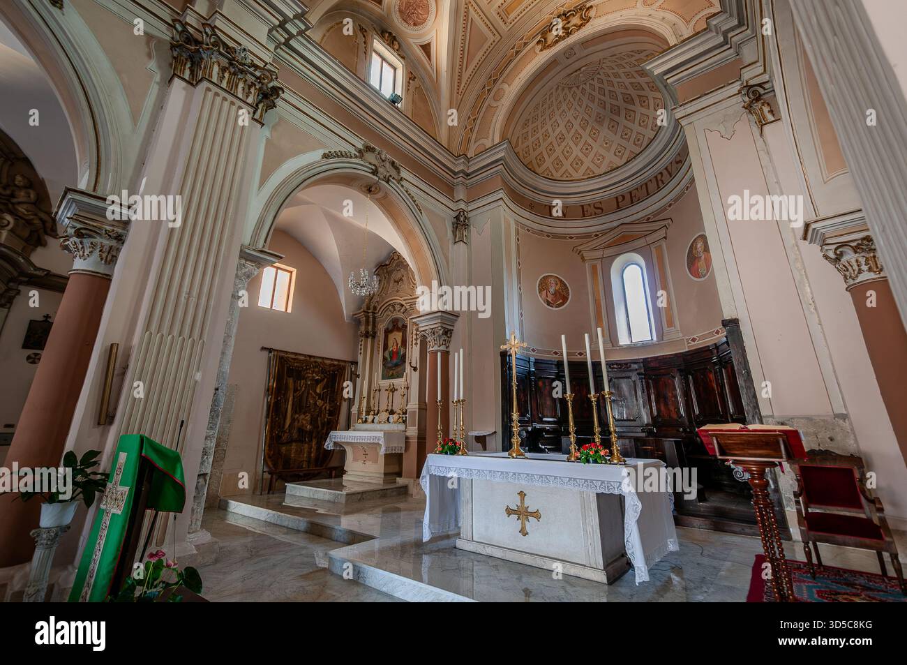 The Church of St. Peter the Apostle is located near the castle, in the highest part of the historic center. The first historical reference we have dat - Stock Image