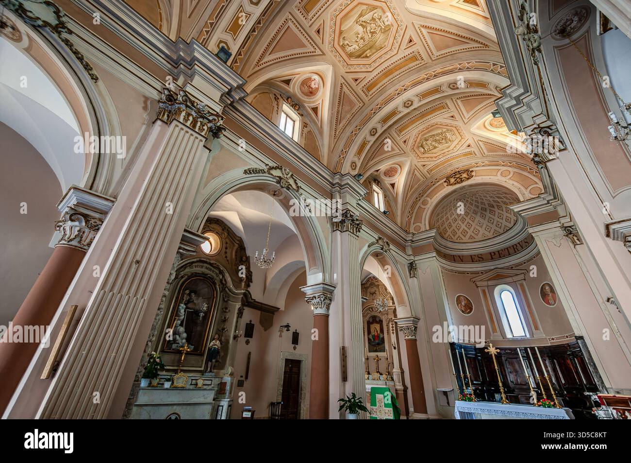The Church of St. Peter the Apostle is located near the castle, in the highest part of the historic center. The first historical reference we have dat - Stock Image