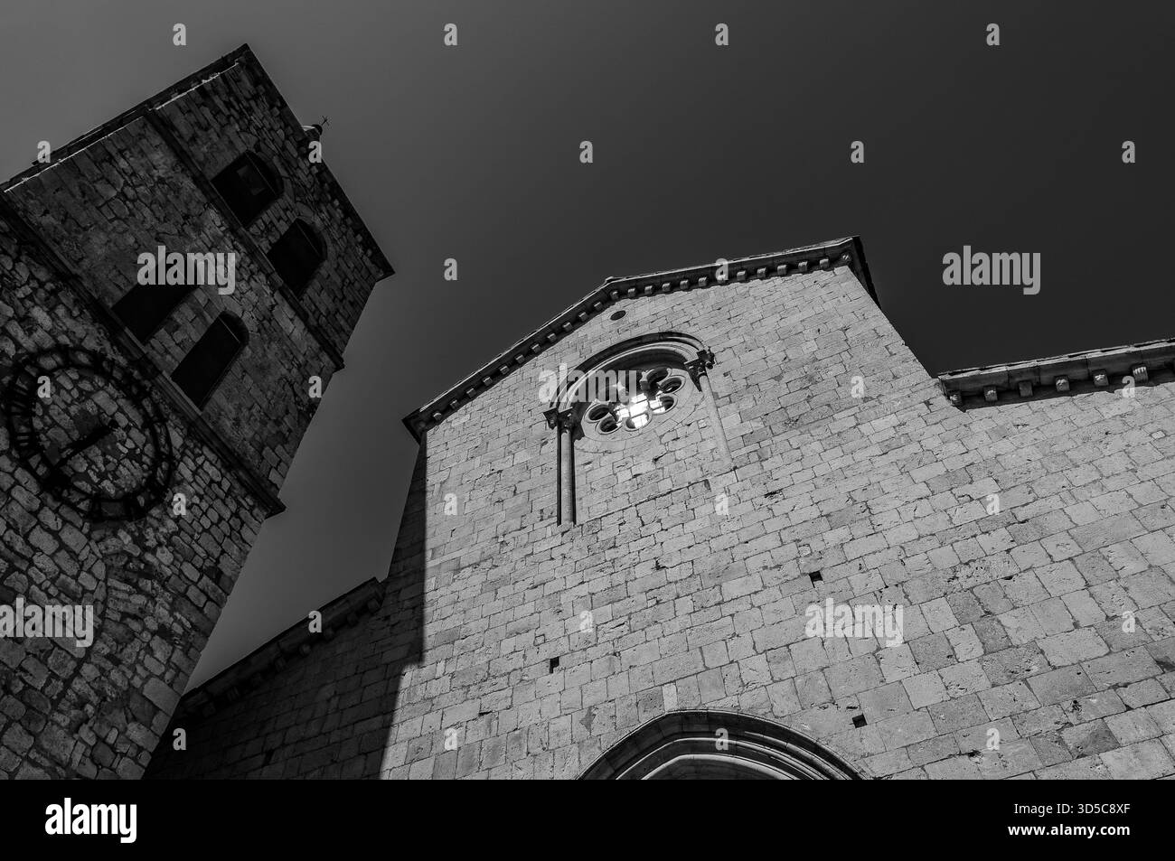 The Collegiate Church of Santa Maria Assunta in Amaseno is a church that houses the relics of Saint Lawrence, martyred in 258 AD. It is famous for the - Stock Image