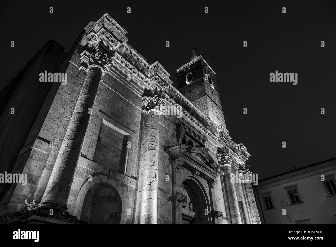 The city's cathedral, dedicated to the patron saint, stands on the site of a Roman public building, perhaps the Basilica of the Forum, and is the resu - Stock Image