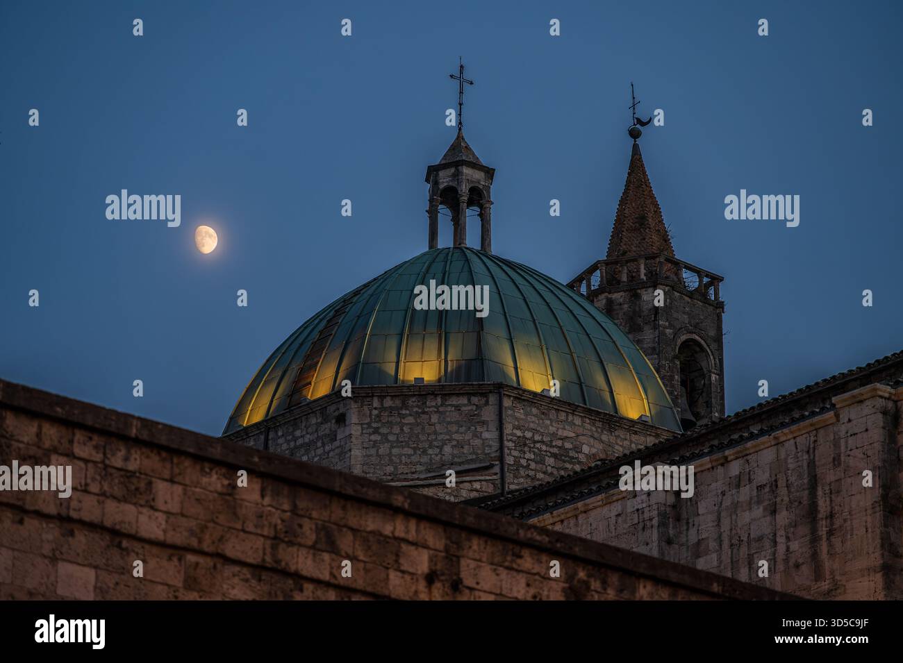 The church of San Francesco in Ascoli Piceno is considered one of the best Italian works of Franciscan architecture and the most representative Franci - Stock Image