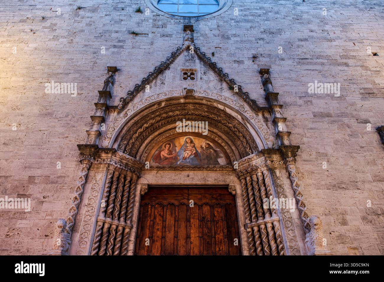 The church of San Francesco in Ascoli Piceno is considered one of the best Italian works of Franciscan architecture and the most representative Franci - Stock Image