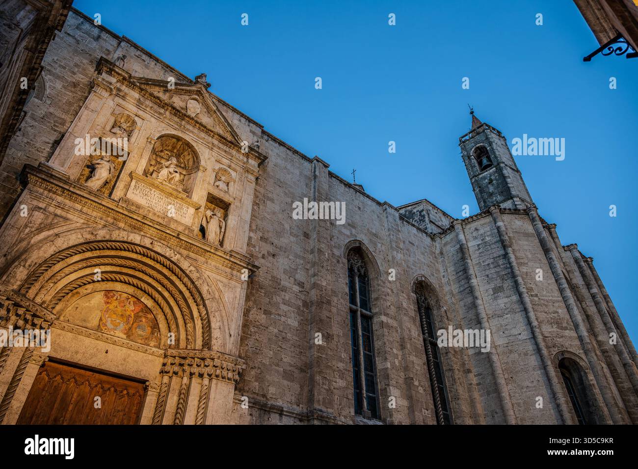The church of San Francesco in Ascoli Piceno is considered one of the best Italian works of Franciscan architecture and the most representative Franci - Stock Image