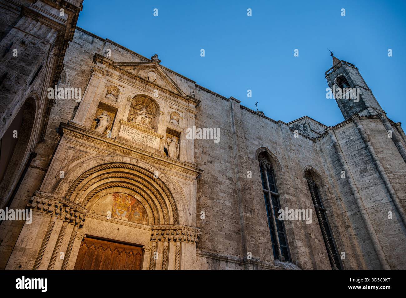 The church of San Francesco in Ascoli Piceno is considered one of the best Italian works of Franciscan architecture and the most representative Franci - Stock Image