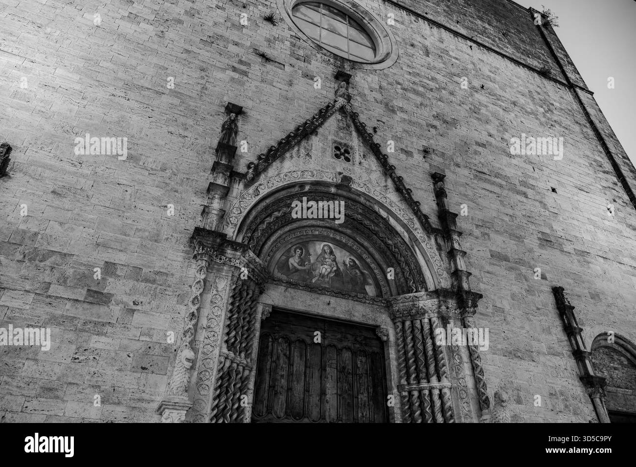 The church of San Francesco in Ascoli Piceno is considered one of the best Italian works of Franciscan architecture and the most representative Franci - Stock Image