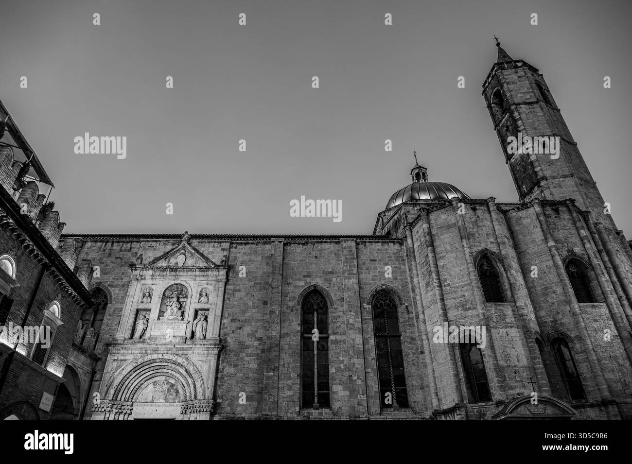 The church of San Francesco in Ascoli Piceno is considered one of the best Italian works of Franciscan architecture and the most representative Franci - Stock Image