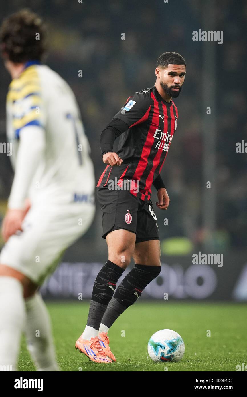 AC MilanÕs Ruben Loftus-Cheek in action during the Serie A soccer match ...