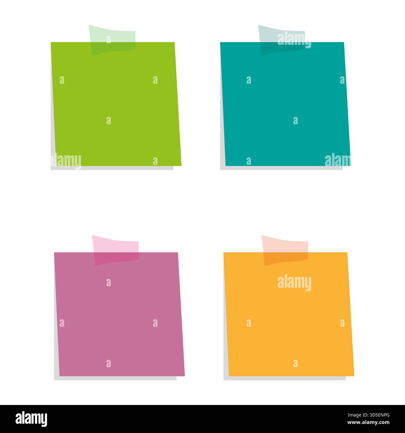 Square Reminders Square pads Stock Vector Images - Alamy